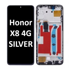 Huawei Honor X8 (4G) (2022) with frame LCD touch screen (Original Service Pack) [Silver] H-240